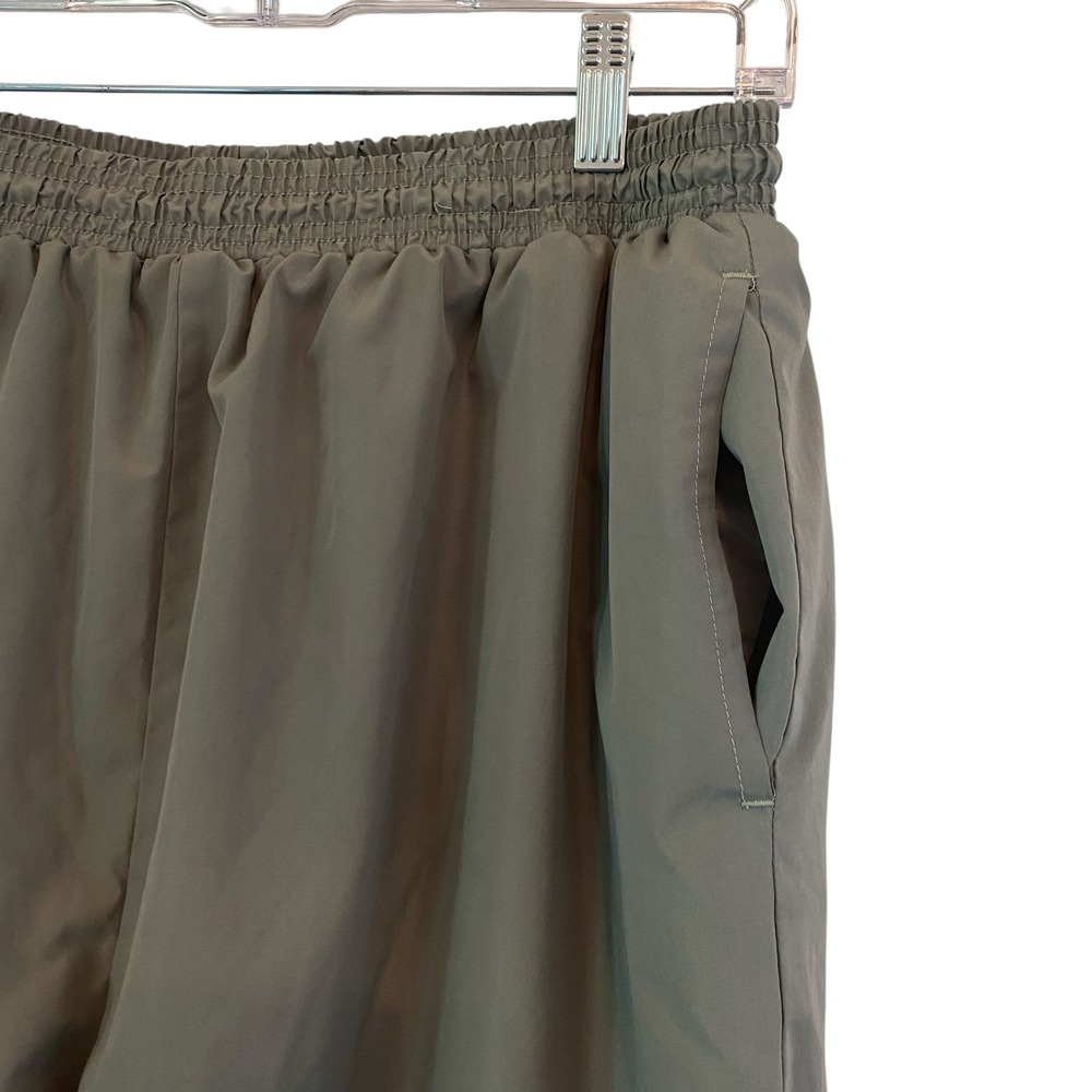 Le Coq Sportif VTG 90 Olive Green Track Pants Women XL Zipper Ankle Lined Jogger - Picture 3 of 14